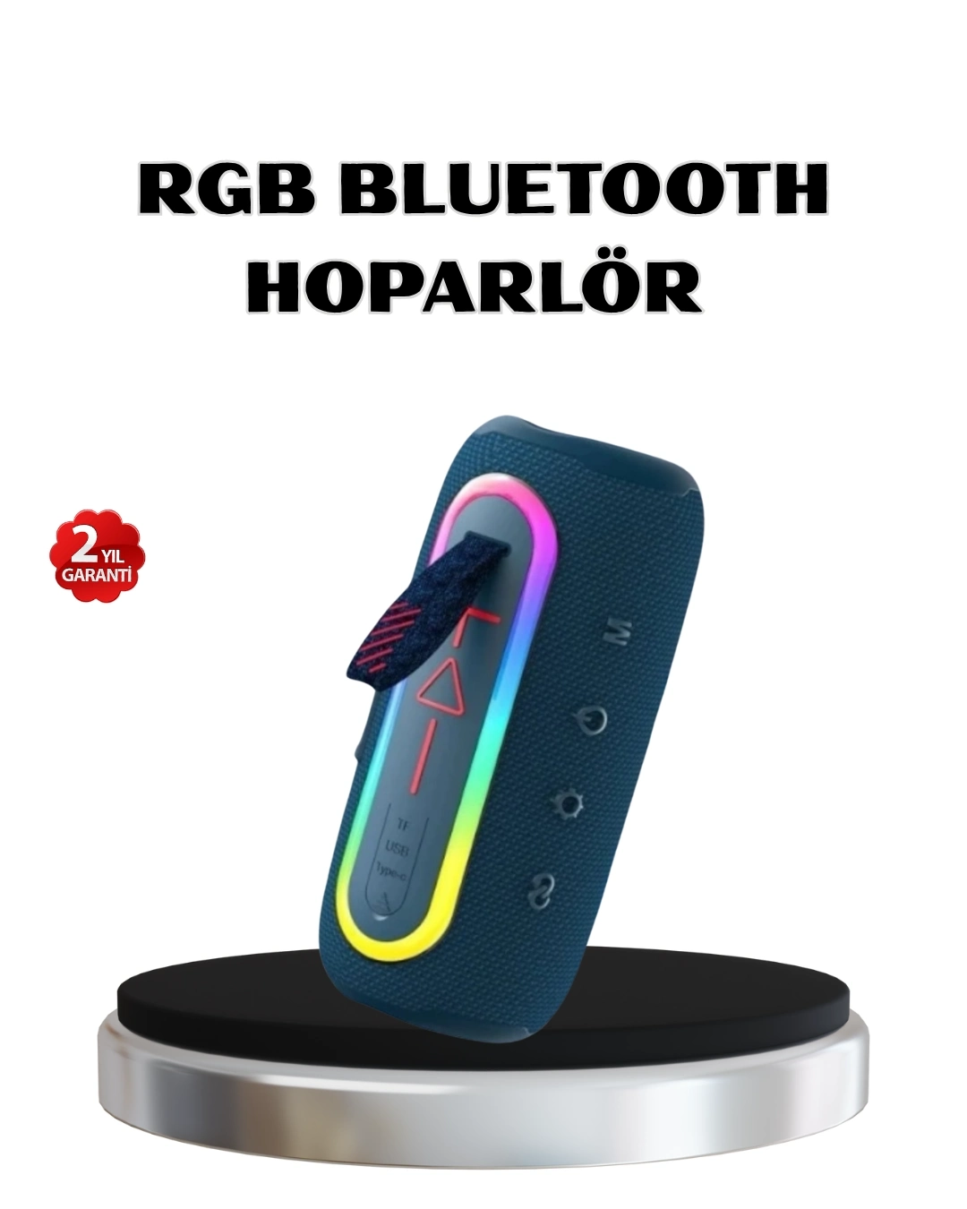 BUĞZ Mini Mavi Bluetooth Hoparlör Şık Görünüm ve Taşınabilir Güçlü Ses