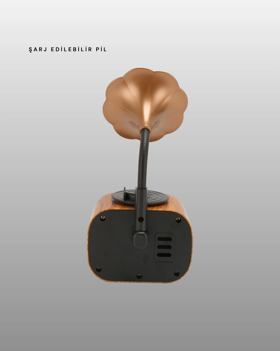 BUĞZ Mini Nostaljik Bluetooth Hoparlör FM Radyo 8 Saat Batarya