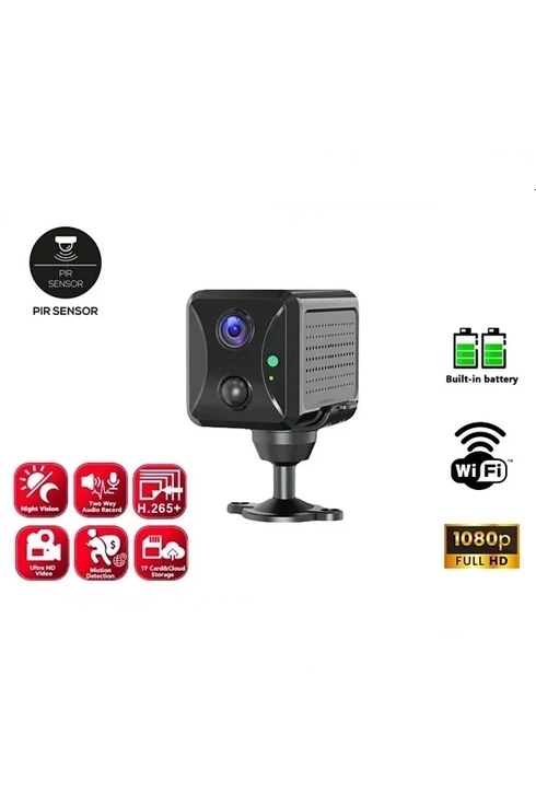 BUĞZ Mini Pır Sensörlü Algılamalı Sesli Konuşmalı 1080p Hd Wifi Kamera