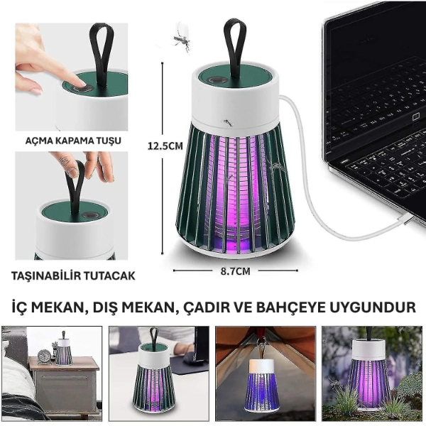 BUĞZ MİNİ TAŞINABİLİR SİNEK ÖLDÜRÜCÜ UV LAMBA