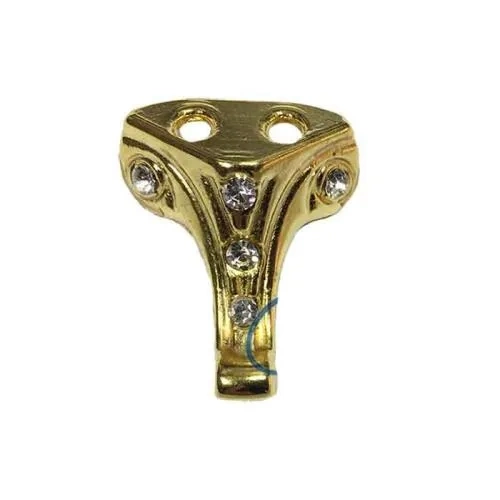 BUĞZ Moda Taşlı Ahşap, Mdf, Sunta Sandık Ayağı, Kutu Ayak 2,5 Cm - Sarı