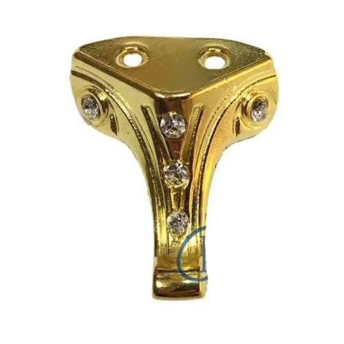 BUĞZ Moda Taşlı Ahşap, Mdf, Sunta Sandık Ayağı, Kutu Ayak 3,5 Cm - Sarı