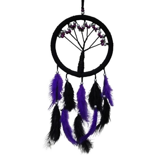 BUĞZ Mor İncili Hayat Ağacı Dream Catcher