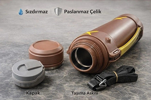 BUĞZ Mszm 2500 Ml Çift Katmanlı Vakumlu Paslanmaz Çelik Termos Alk4638