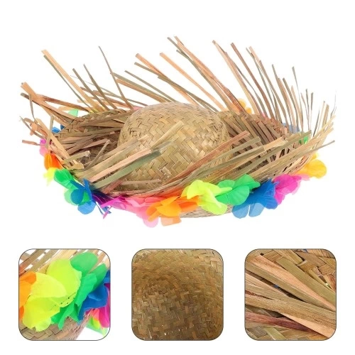 BUĞZ Natural Renkli Püsküllü Örme Hasır Hawaii Şapka BUĞZ Natural Renkli Püsküllü Örme Hasır Hawaii Şapka