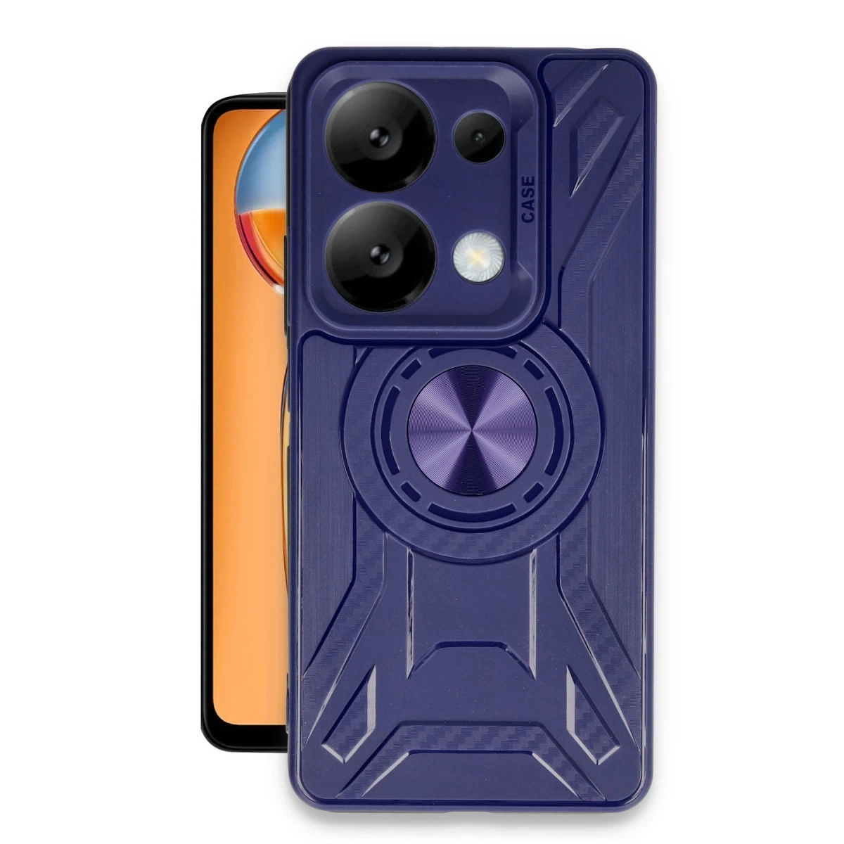 BUĞZ Xiaomi Redmi Note 13 4g Kılıf Lincoln Silikon - Lacivert