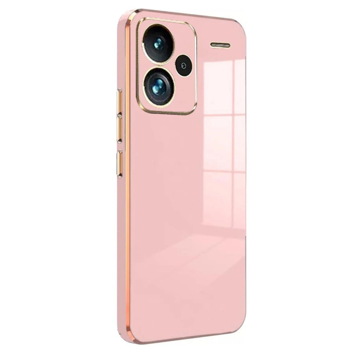 BUĞZ Xiaomi Redmi Note 13 Pro Plus Kılıf Volet Silikon - Pembe