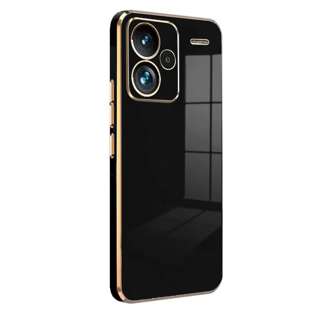 BUĞZ Xiaomi Redmi Note 13 Pro Plus Kılıf Volet Silikon - Siyah
