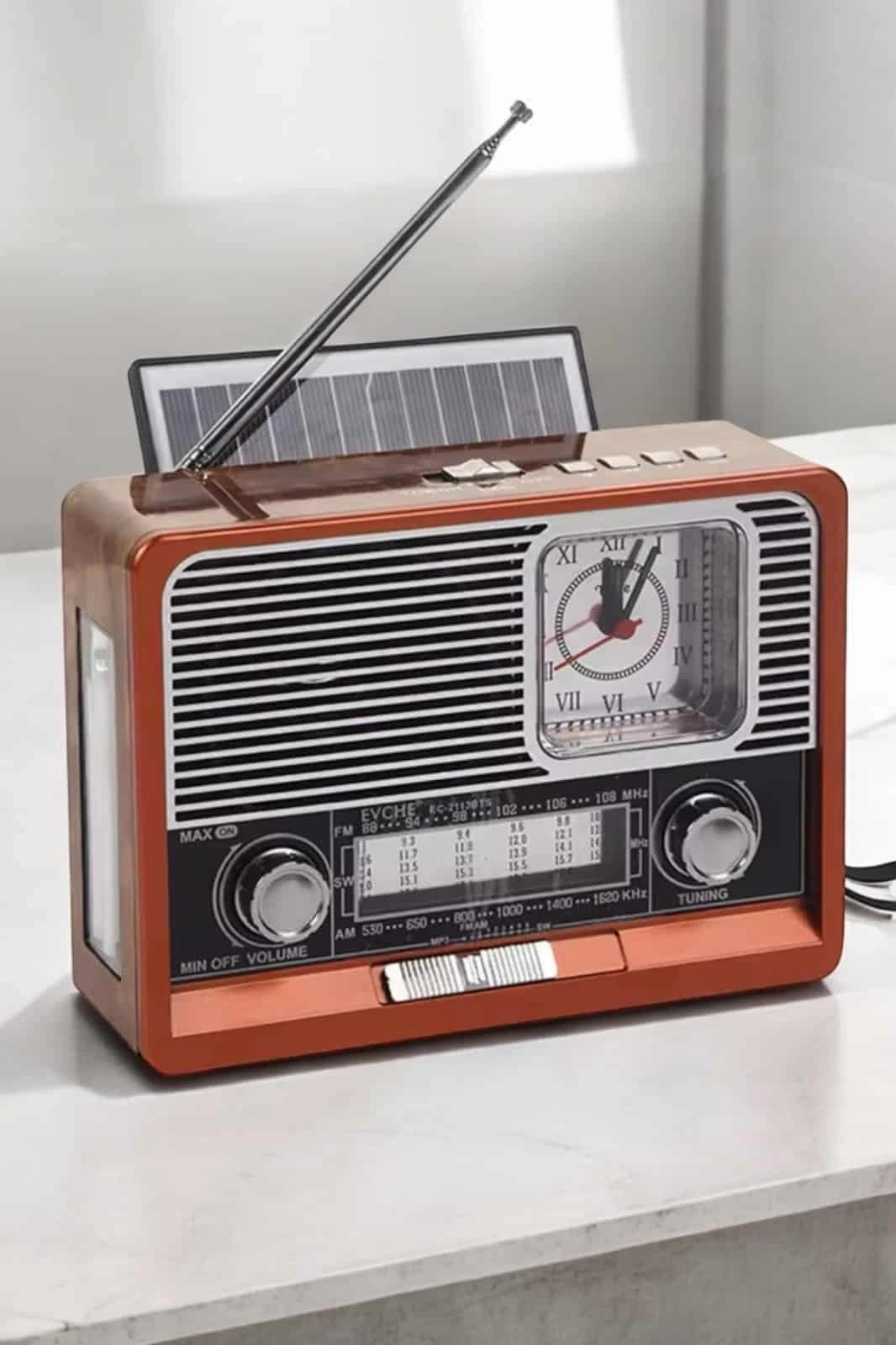 BUĞZ Nostaljik Görünümlü USB Girişli Bluetooth Bağlantılı Radyo