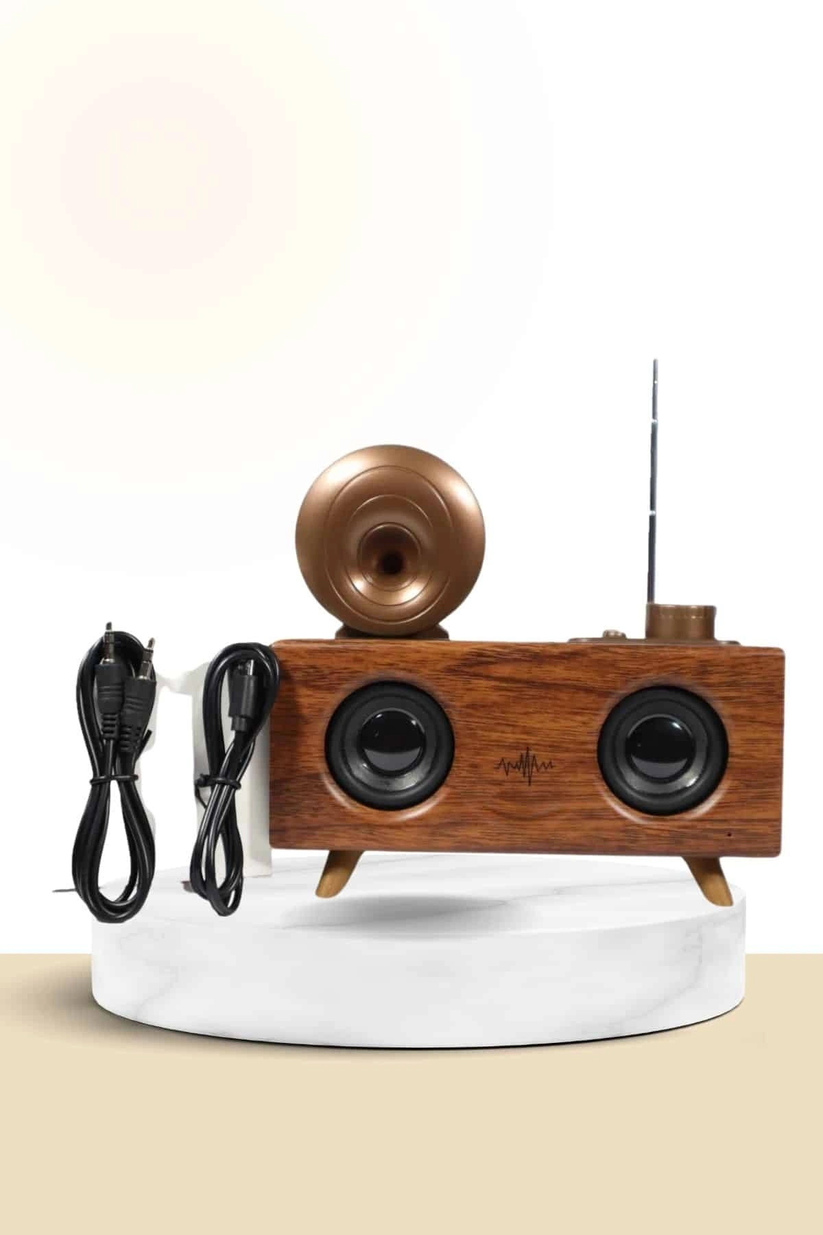 BUĞZ Nostaljik Radyo Bluetooth Bağlantılı Şarjlı Yüksek Ses Kaliteli