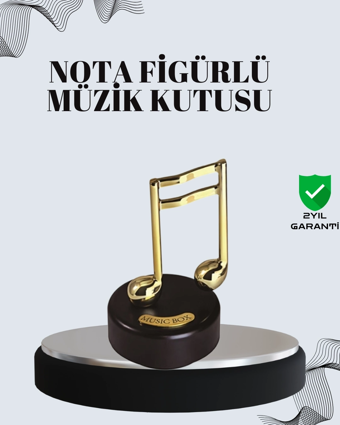 BUĞZ Nota Figürü Müzik Kutusu Melodious Model