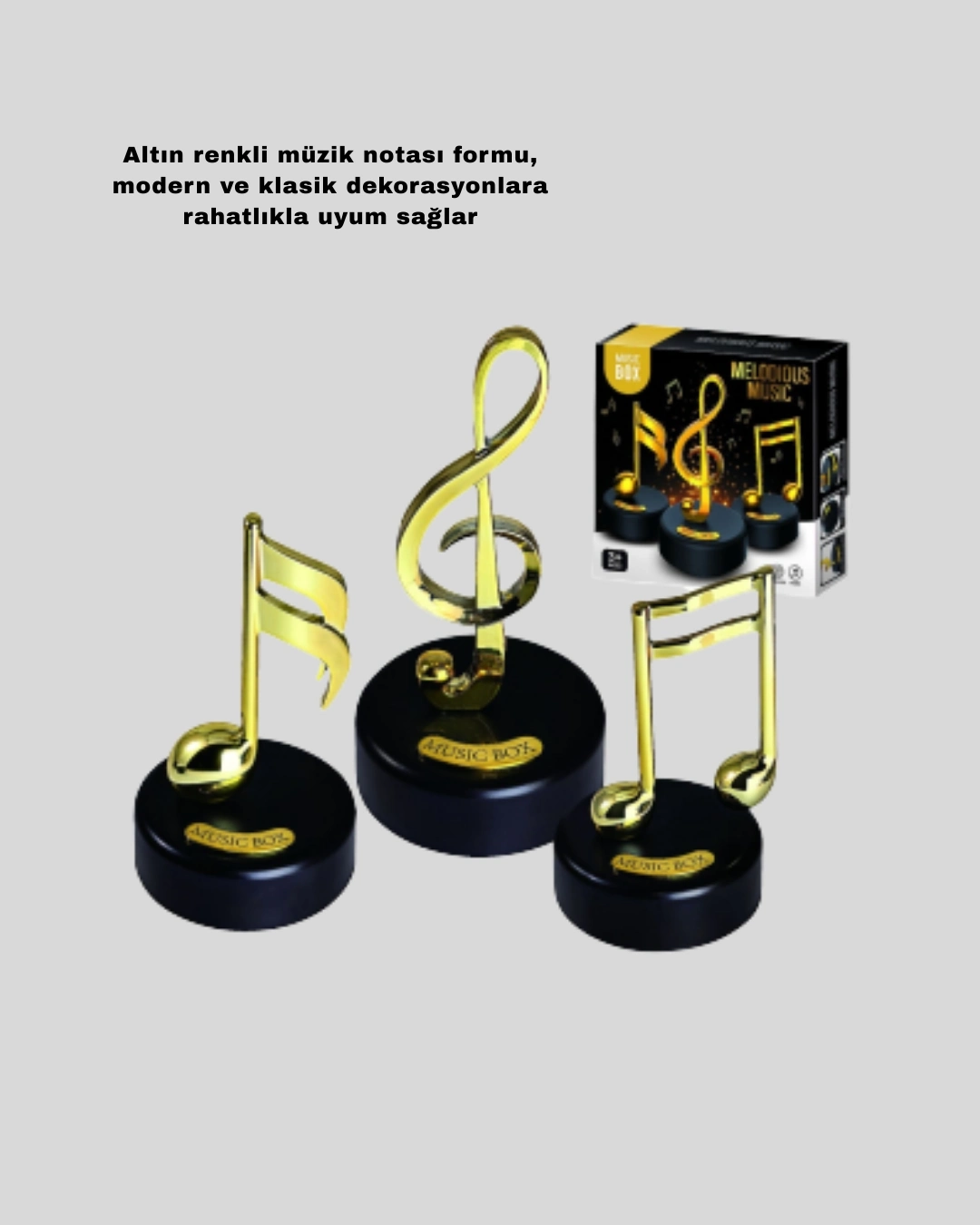 BUĞZ Nota Figürü Müzik Kutusu Melodious Model