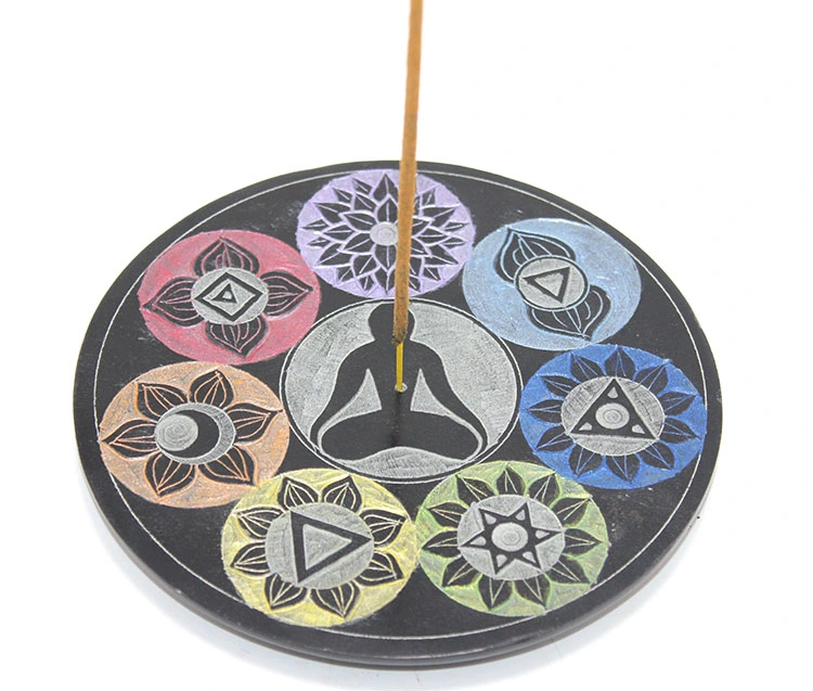 BUĞZ OBSİDİAN TAŞI 7 ÇAKRA (CHAKRA) TASARIMI TÜTSÜLÜK