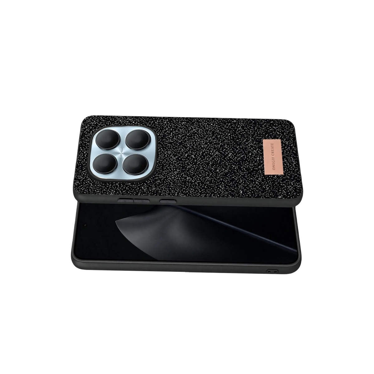 BUĞZ Onegif Xiaomi Redmi Note 15 Pro 5g Bright Simli Kapak - Siyah BUĞZ Onegif Xiaomi Redmi Note 15 Pro 5g Bright Simli Kapak - Siyah
