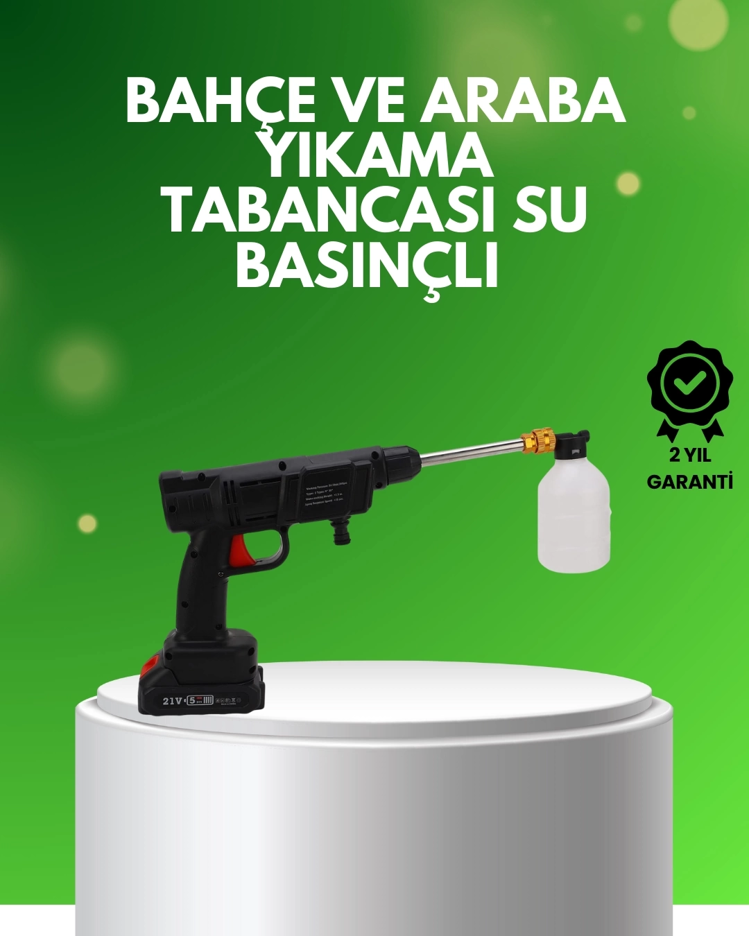 BUĞZ Orijinal 48V Şarjlı Basınçlı Temizlik Tabancası 2025 A Kalite Seri