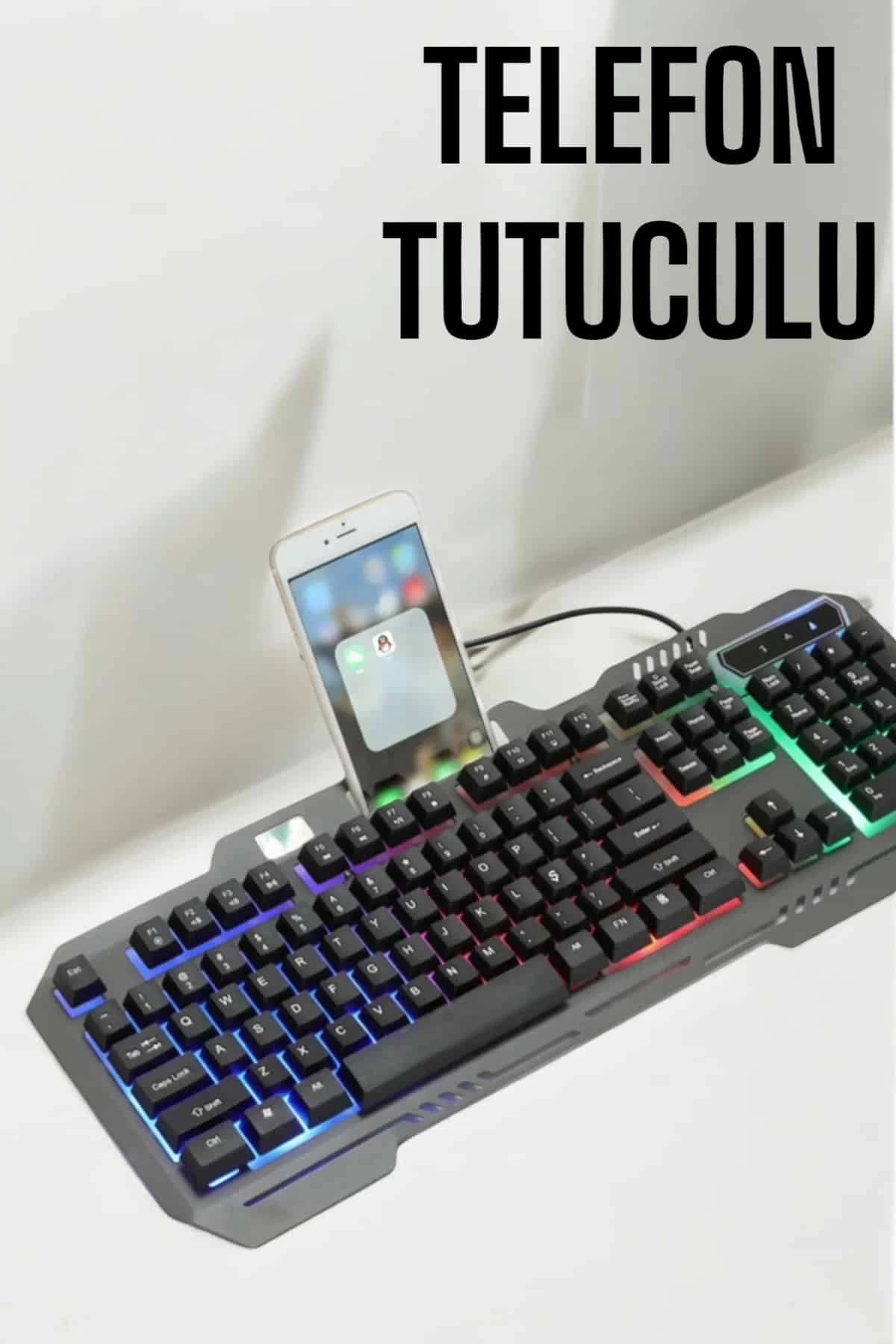 BUĞZ Oyuncu Klavyesi Q Klavye RGB Işıklı Mouse Hediyeli
