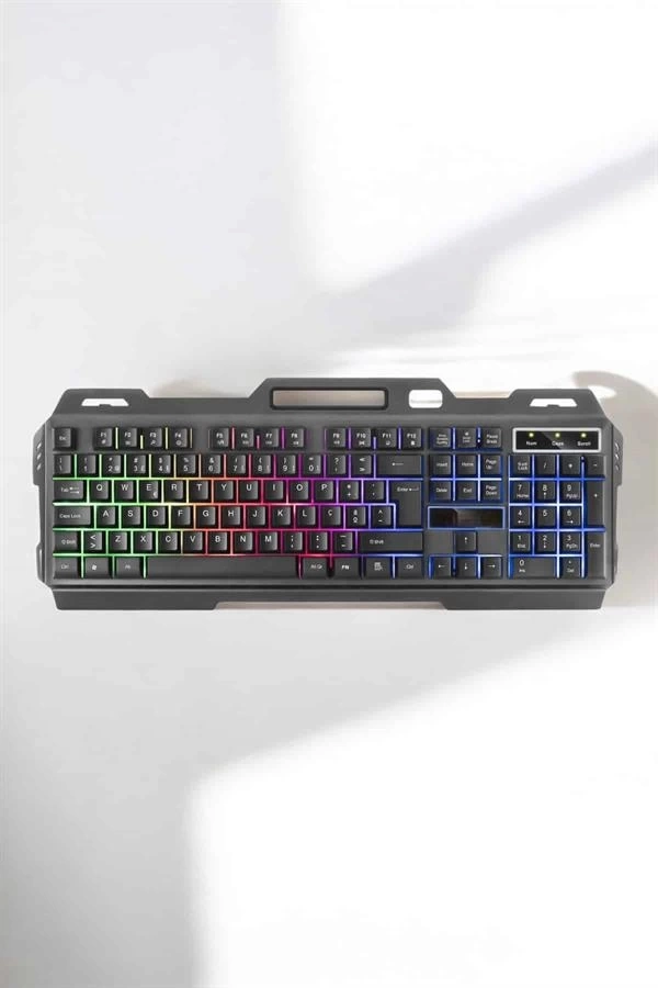 BUĞZ Oyuncu Klavyesi Q Klavye RGB Işıklı Mouse Hediyeli