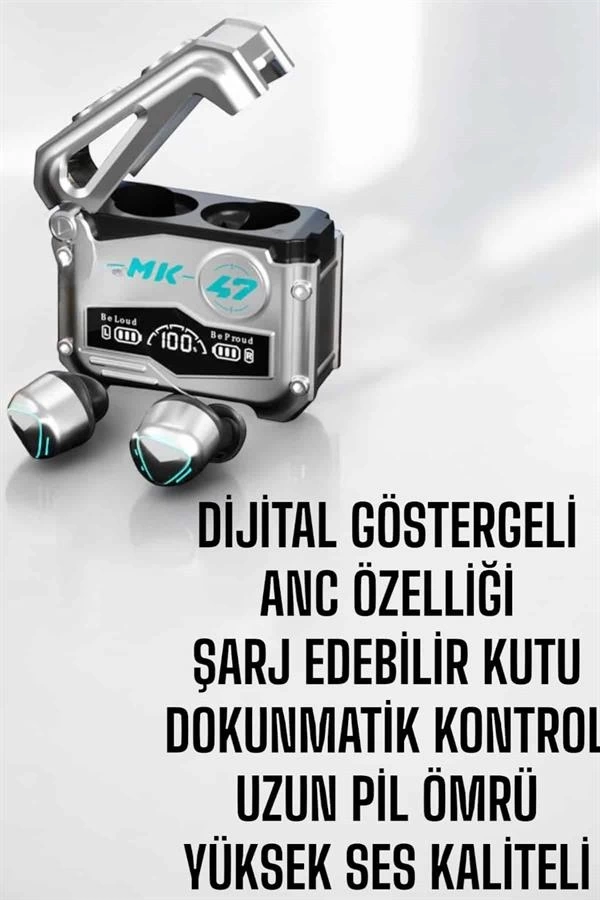 BUĞZ Oyuncu Kulaklığı Bluetooth Bağlantılı ANC Özelliği 5.0 Bluetooth