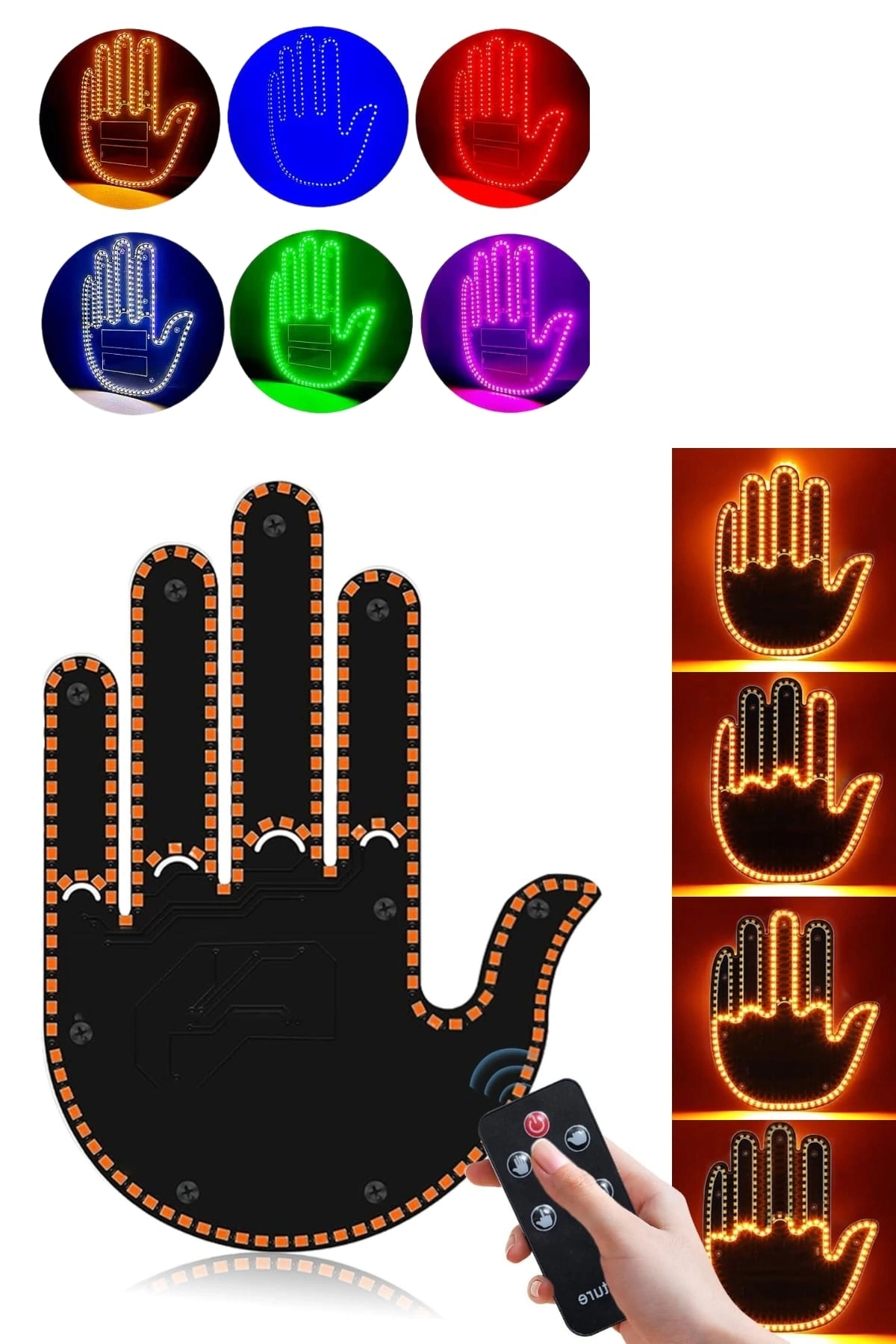 BUĞZ PARMAK LED AMBER RENKLİ IŞIK