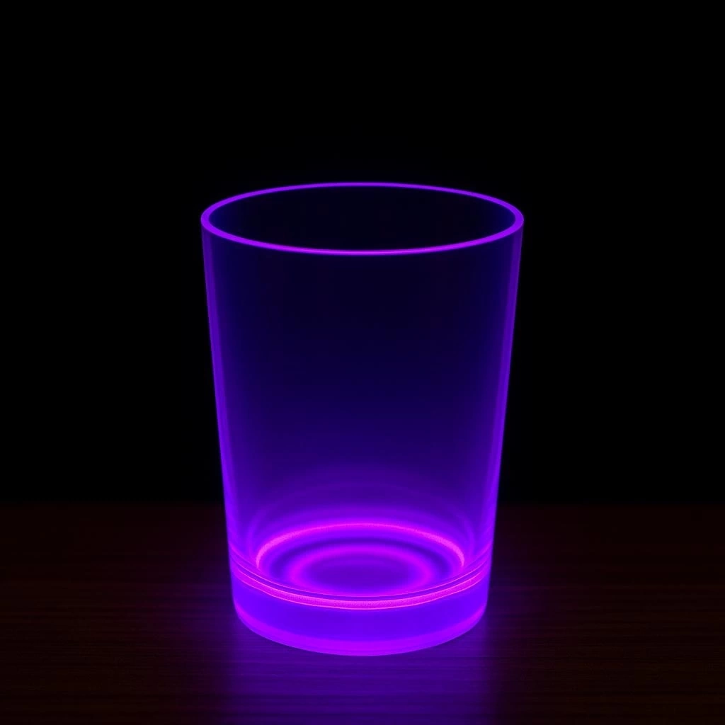 BUĞZ Partyglow Neon Mor Bardak 8.5 X 10.5 Cm