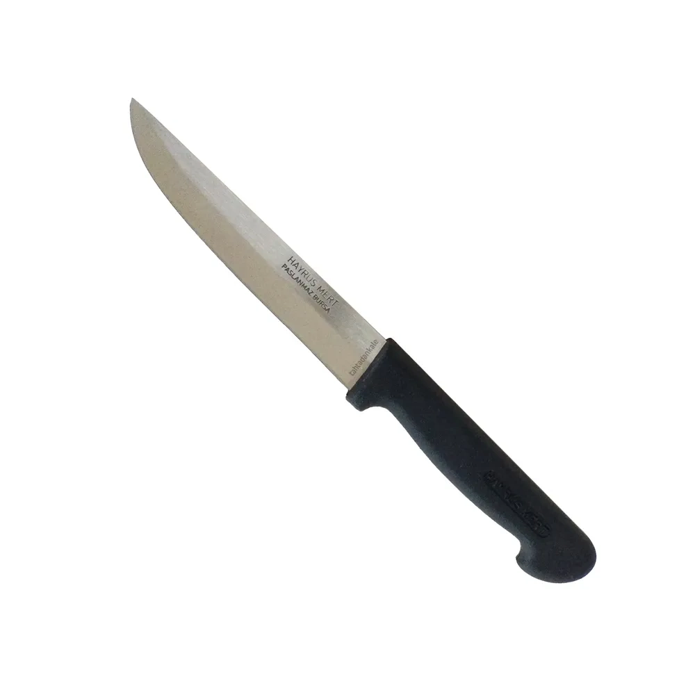 BUĞZ Paslanmaz Bursa Mutfak, Ekmek Bıçağı 14 Cm, Plastik Sap