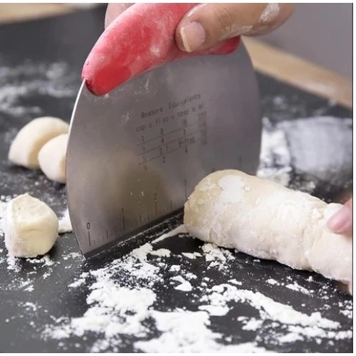 BUĞZ Paslanmaz Çelik Hamur Kesme ve Şekillendirme Spatulası