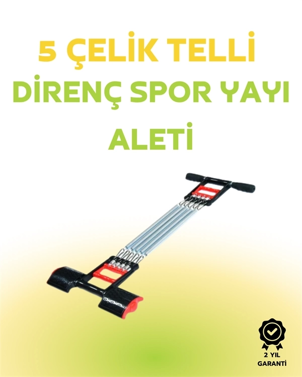 BUĞZ Paslanmaz Çelik Yaylı Çoklu Dirençli Kol ve Gövde Egzersiz Aleti