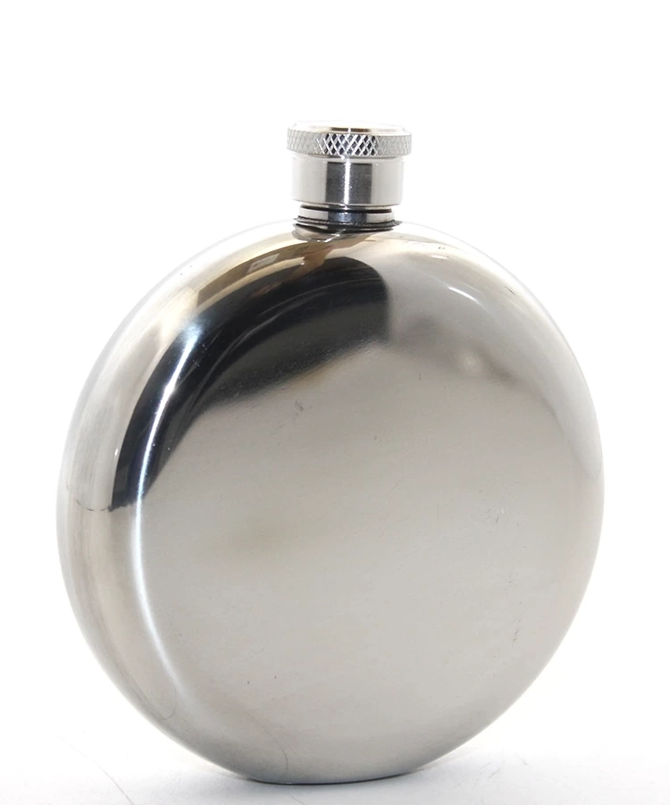 BUĞZ Paslanmaz Çelik Yuvarlak 5 Oz Tekli Matara Alk2676