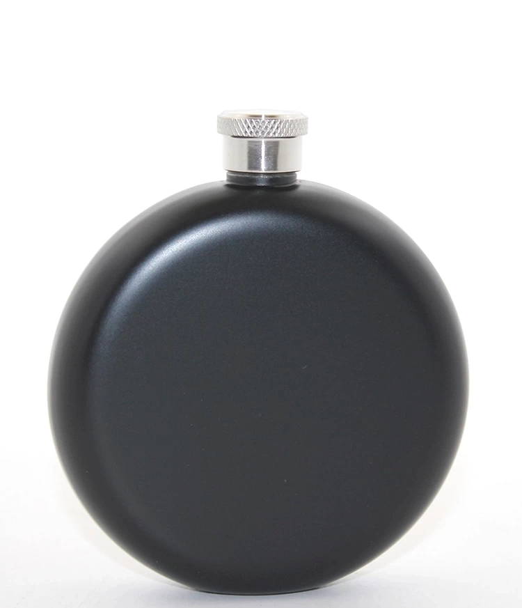 BUĞZ Paslanmaz Çelik Yuvarlak 5 Oz Tekli Matara Alk2678