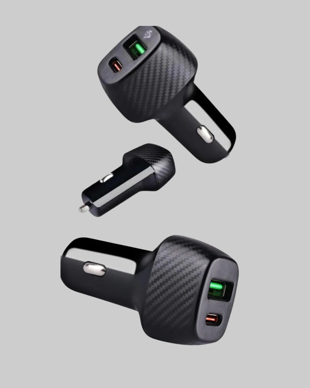 BUĞZ PD Destekli 38W Araç Şarj Başlığı Type-C + USB Çift Çıkış Hızlı Şarj