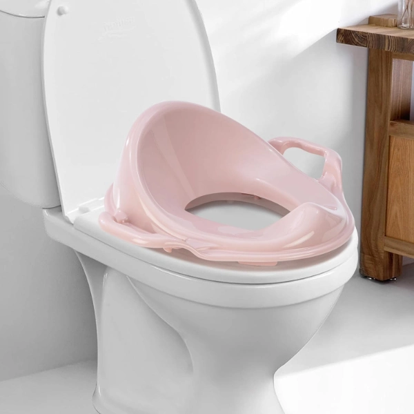 BUĞZ PEMBE KULPLU ÇOCUK KLOZET ADAPTÖRÜ BUĞZ PEMBE KULPLU ÇOCUK KLOZET ADAPTÖRÜ