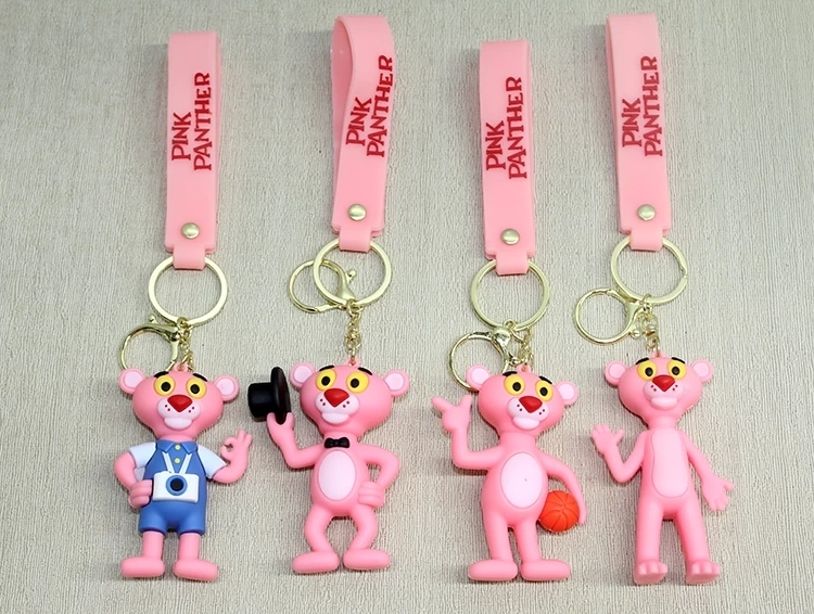 BUĞZ Pembe Panter Silikon Anahtarlık Alk4271