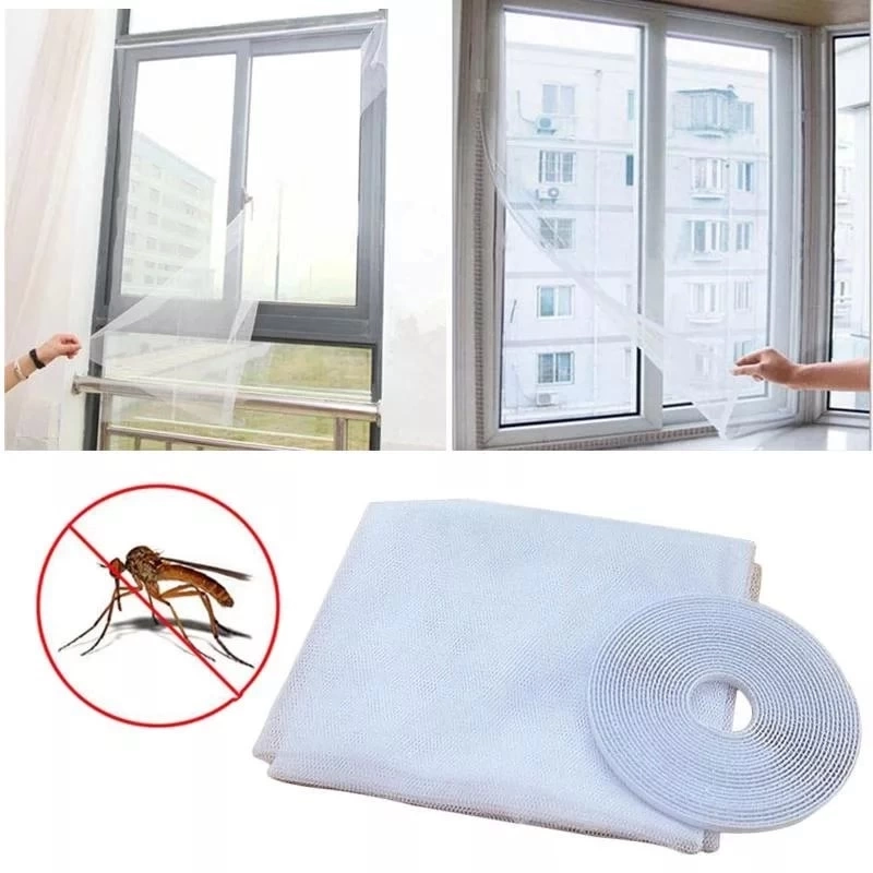 BUĞZ Pencere Cam Sineklik-beyaz ( 125 Cm X 75 Cm)+4m Bant