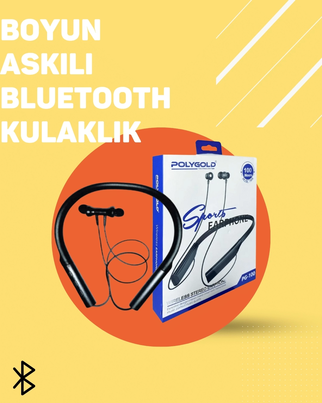 BUĞZ PG-100 Kablosuz Bluetooth Kulaklık