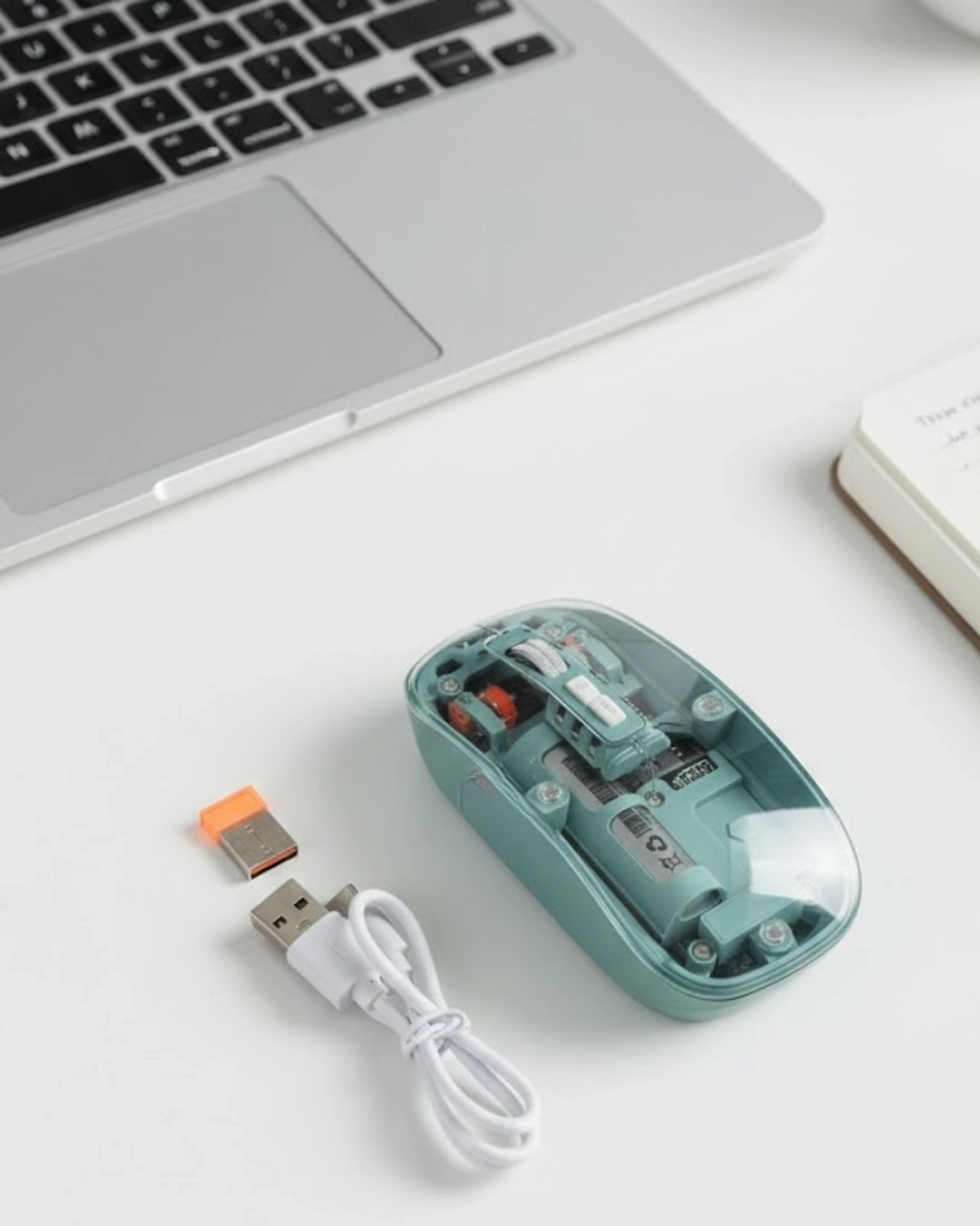 BUĞZ Pilli Kablosuz Mouse Bluetooth ve USB Uyumlu Sessiz Tıklama