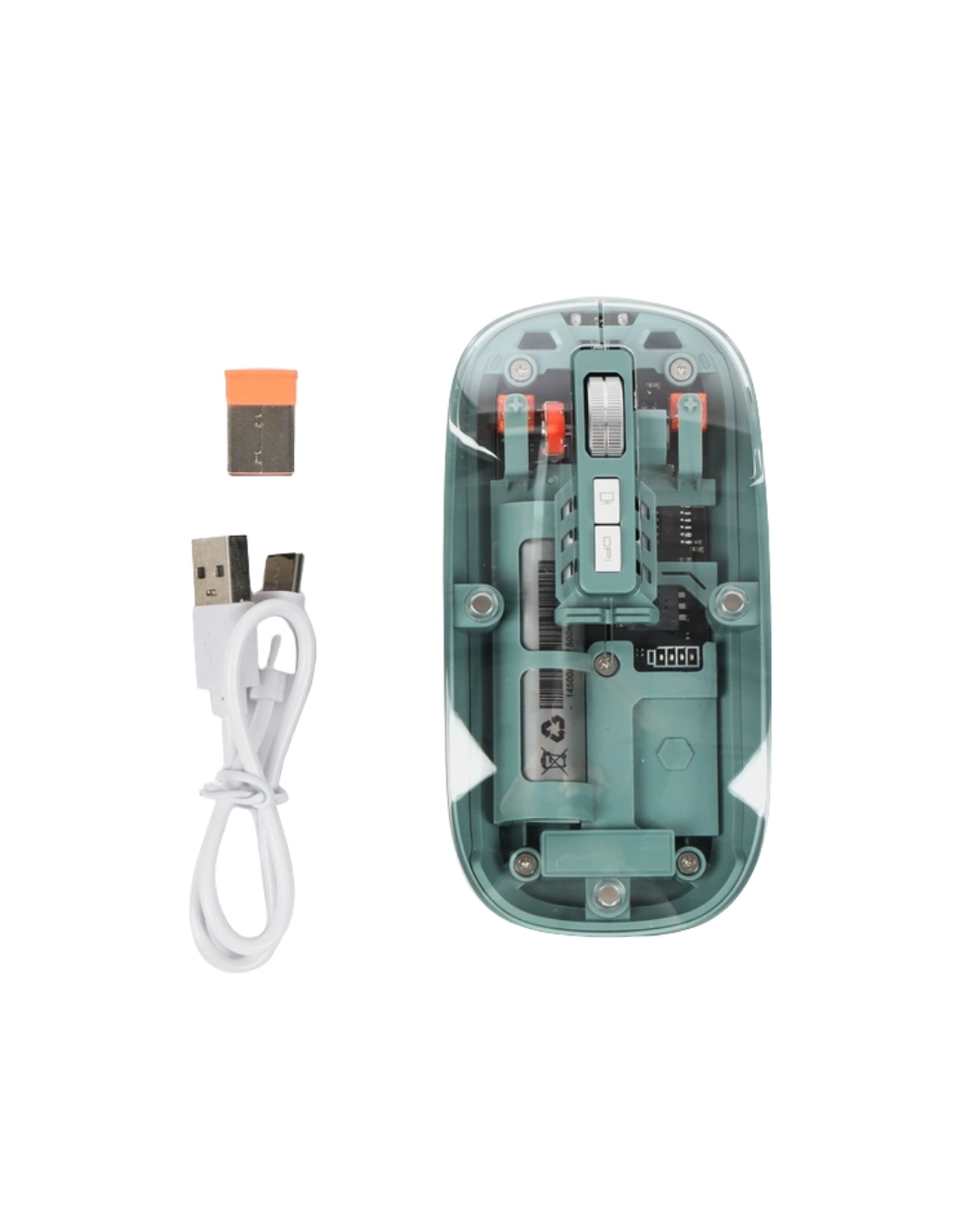 BUĞZ Pilli Kablosuz Mouse Bluetooth ve USB Uyumlu Sessiz Tıklama