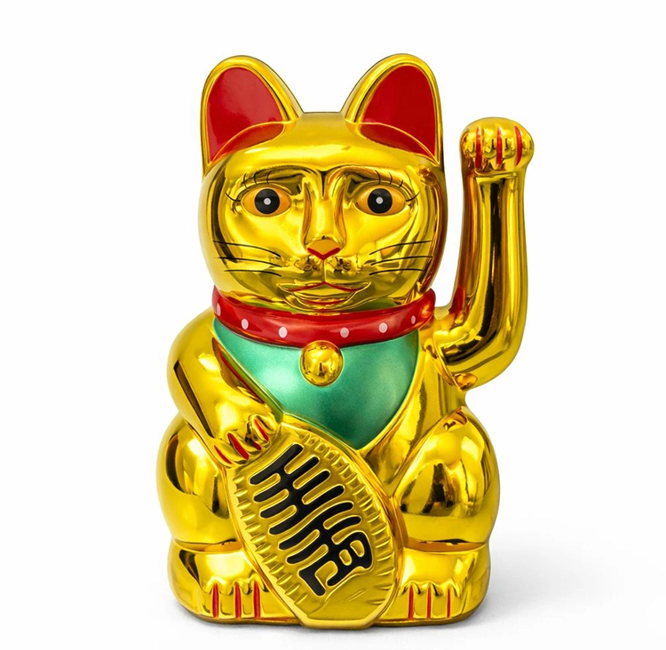BUĞZ PİLLİ SALLANAN ŞANS KEDİSİ - MANEKİ NEKO