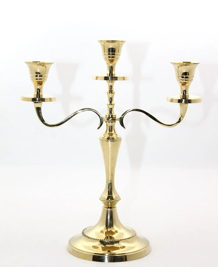 BUĞZ PİRİNÇ 3'LÜ ŞAMDAN MODEL 1