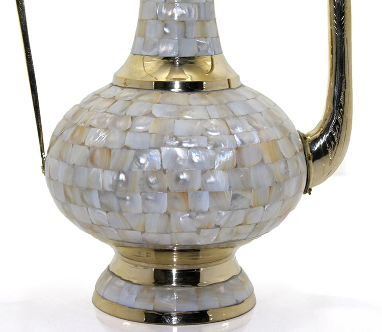 BUĞZ PİRİNÇ SEDEFLİ İBRİK 55 CM