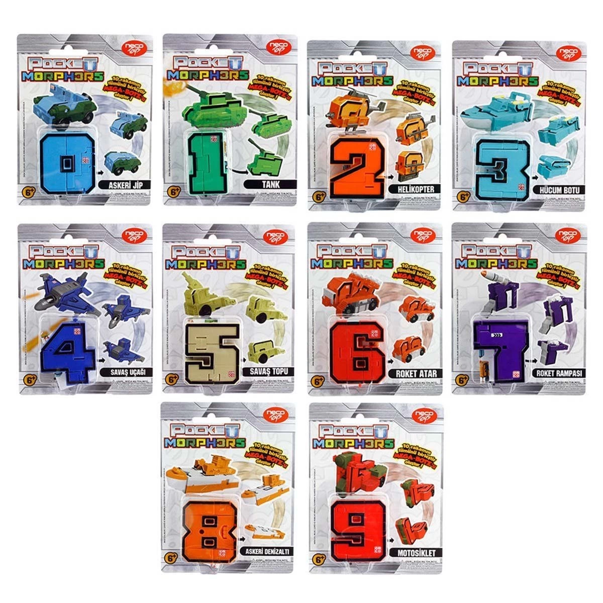 BUĞZ Pocket Morphers Dönüşebilen Numaralar -1 Adet Stokta Olan Gönderilir