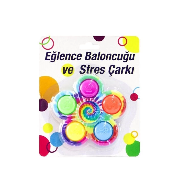 BUĞZ Pop İt Renkli Stres Çarkı