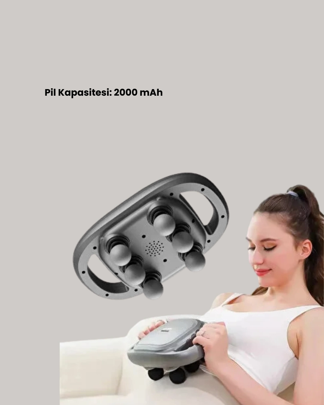 BUĞZ Profesyonel 6 Başlıklı Şarjlı Masaj Tabancası 2000 mAh Güçlü Performans