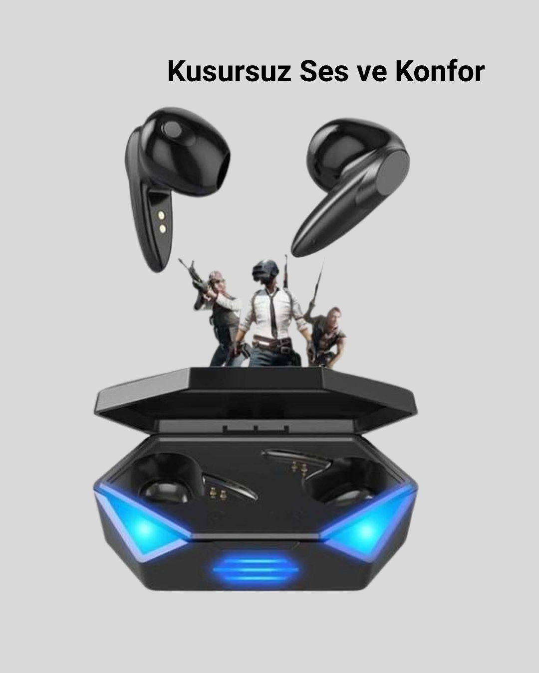 BUĞZ Profesyonel Bluetooth 5.0 Kulaklık – Dokunmatik Kontrol, 3D Surround Ses