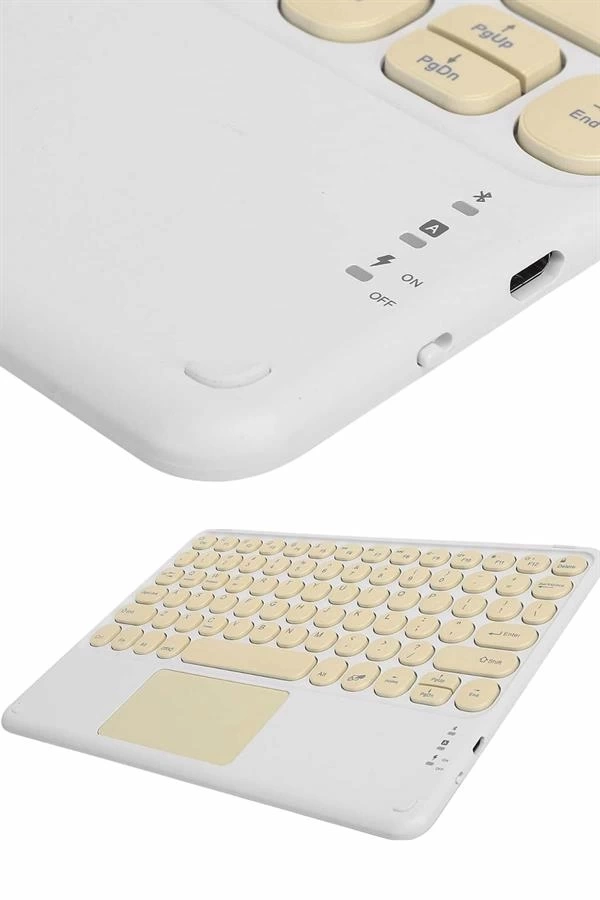 BUĞZ Profesyonel Wifi Q Klavye Bluetooth Klavye Touchpad 10.8 Inç