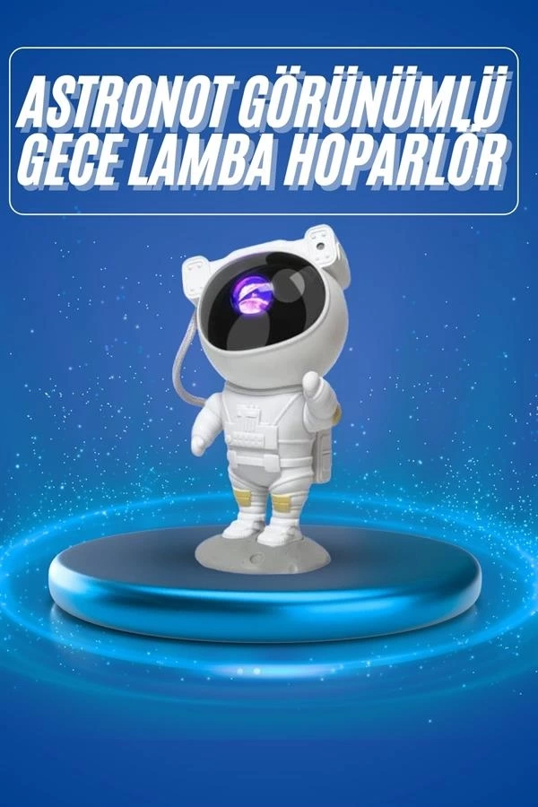 BUĞZ Projeksiyon Astronot Lamba Speaker Sevimli Astronot Bluetooth Hoparlör BUĞZ Projeksiyon Astronot Lamba Speaker Sevimli Astronot Bluetooth Hoparlör