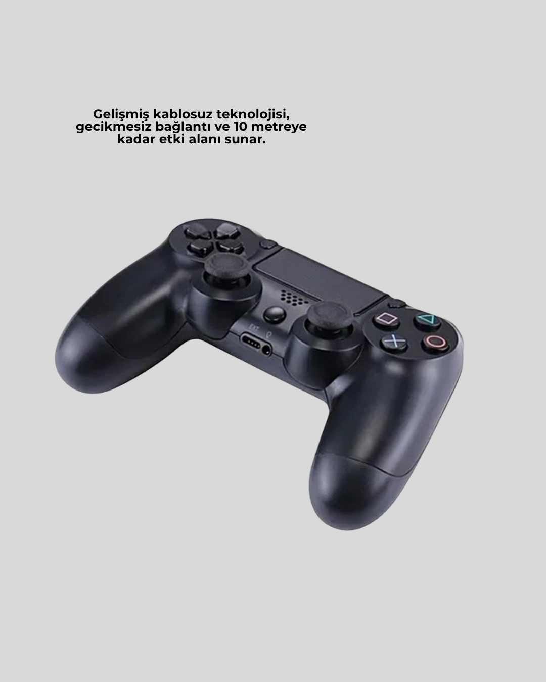BUĞZ PS4 Uyumlu Kablosuz Oyun Kolu Ergonomik Çift Titreşimli