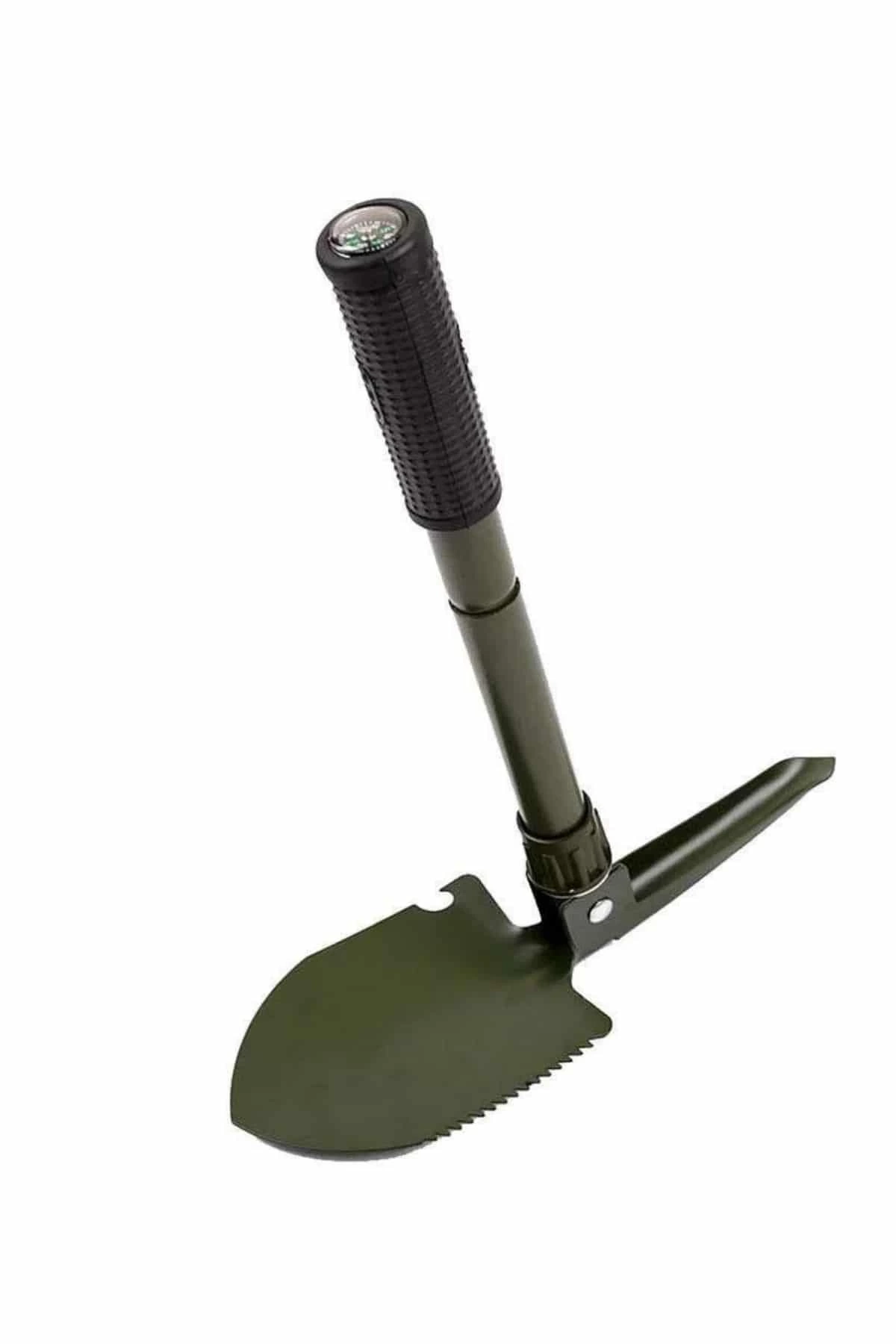 BUĞZ Pusulalı Katlanabilen Portatif Çantalı Mini Kazma Kürek Seti