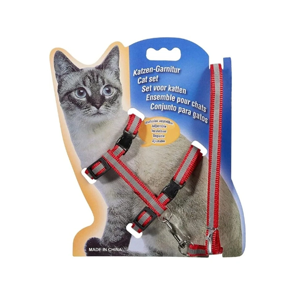 BUĞZ REFLEKTÖRLÜ KEDİ GEZDİRME TASMASI BUĞZ REFLEKTÖRLÜ KEDİ GEZDİRME TASMASI