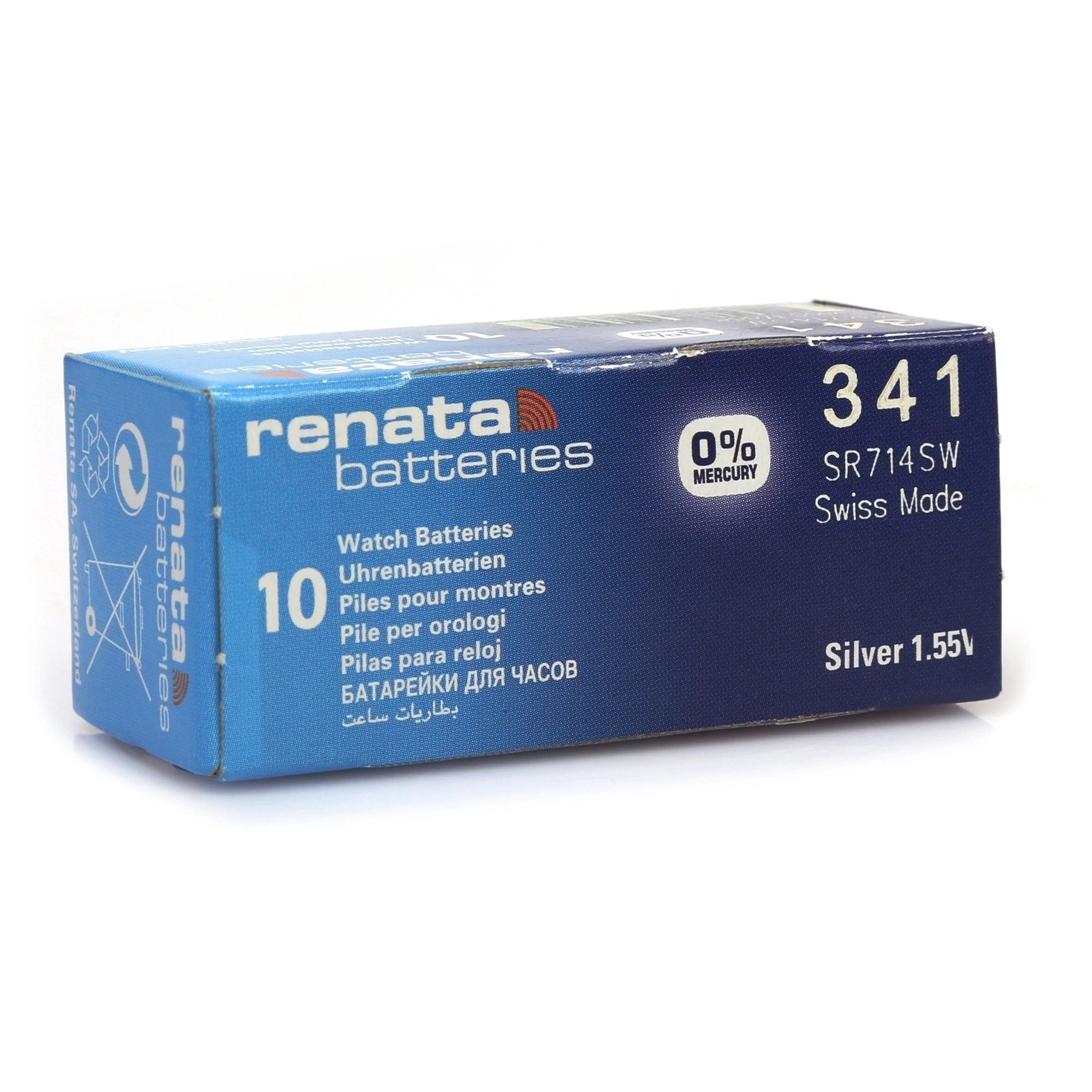 BUĞZ Renata 341 Sr714sw 1.55v Alkalin Saat Pili 10 Adet BUĞZ Renata 341 Sr714sw 1.55v Alkalin Saat Pili 10 Adet