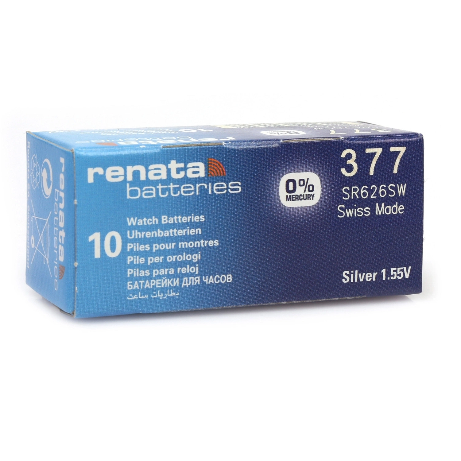 BUĞZ Renata 377 Sr626sw 1.55v Alkalin Saat Pili 10 Adet BUĞZ Renata 377 Sr626sw 1.55v Alkalin Saat Pili 10 Adet